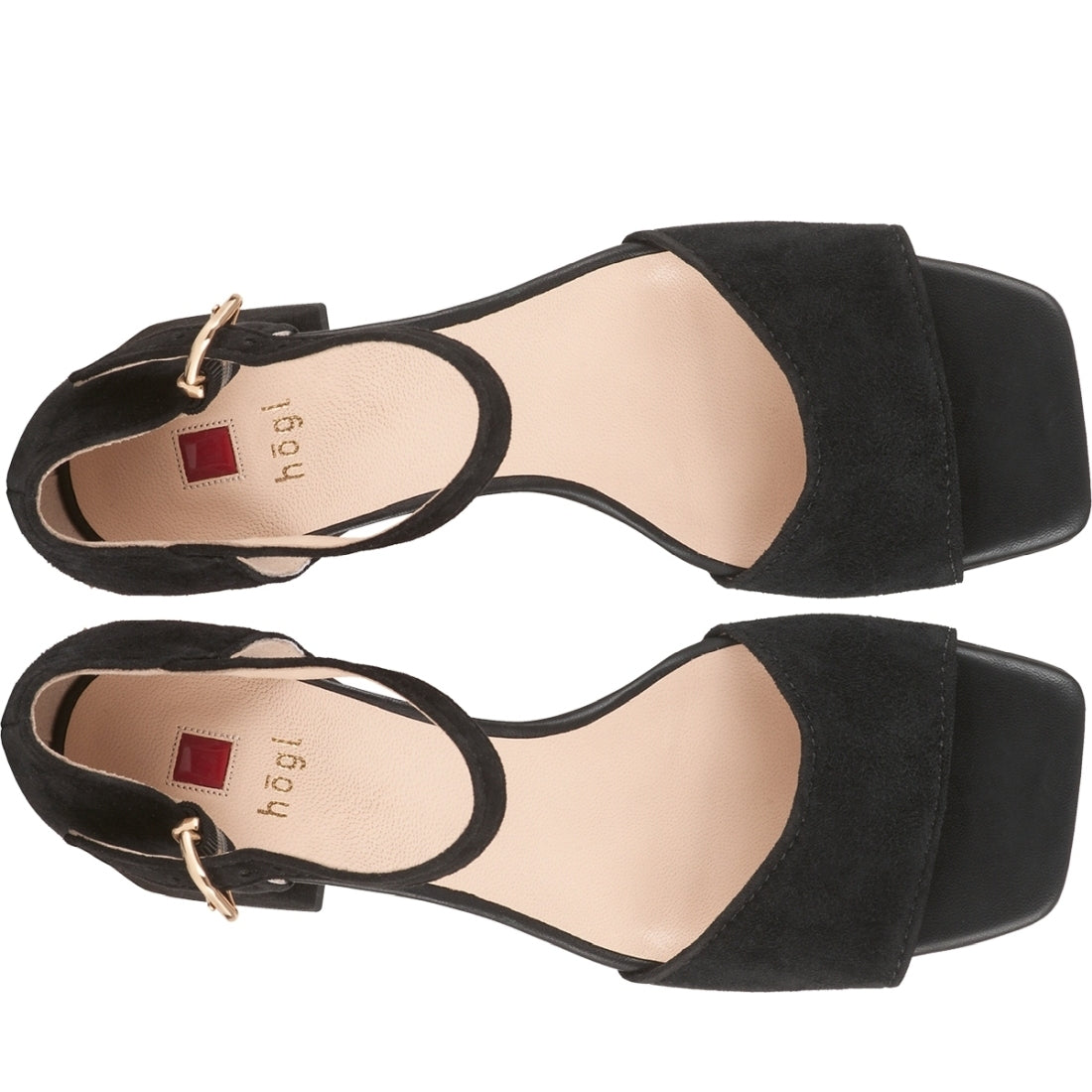 Hogl womens schwarz beatrice sandals | Vilbury London