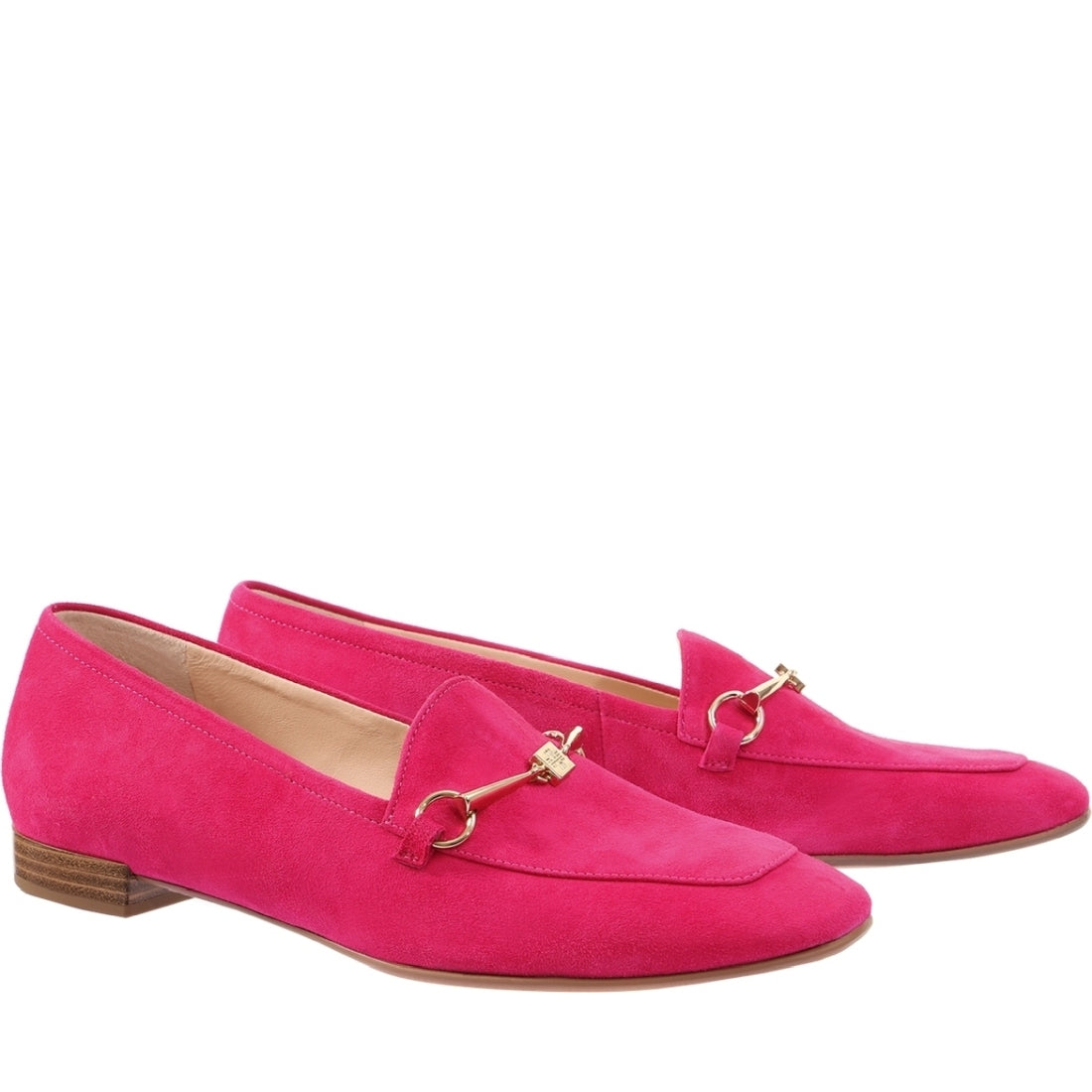 Hogl womens pink close loafers | Vilbury London