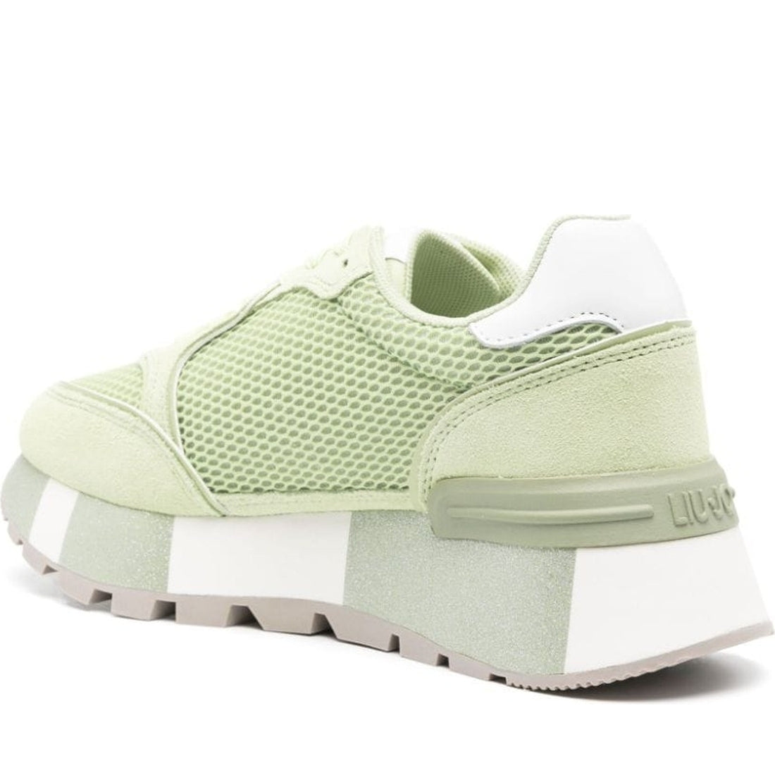 Liu Jo womens light green amazing 25 sneaker | Vilbury London