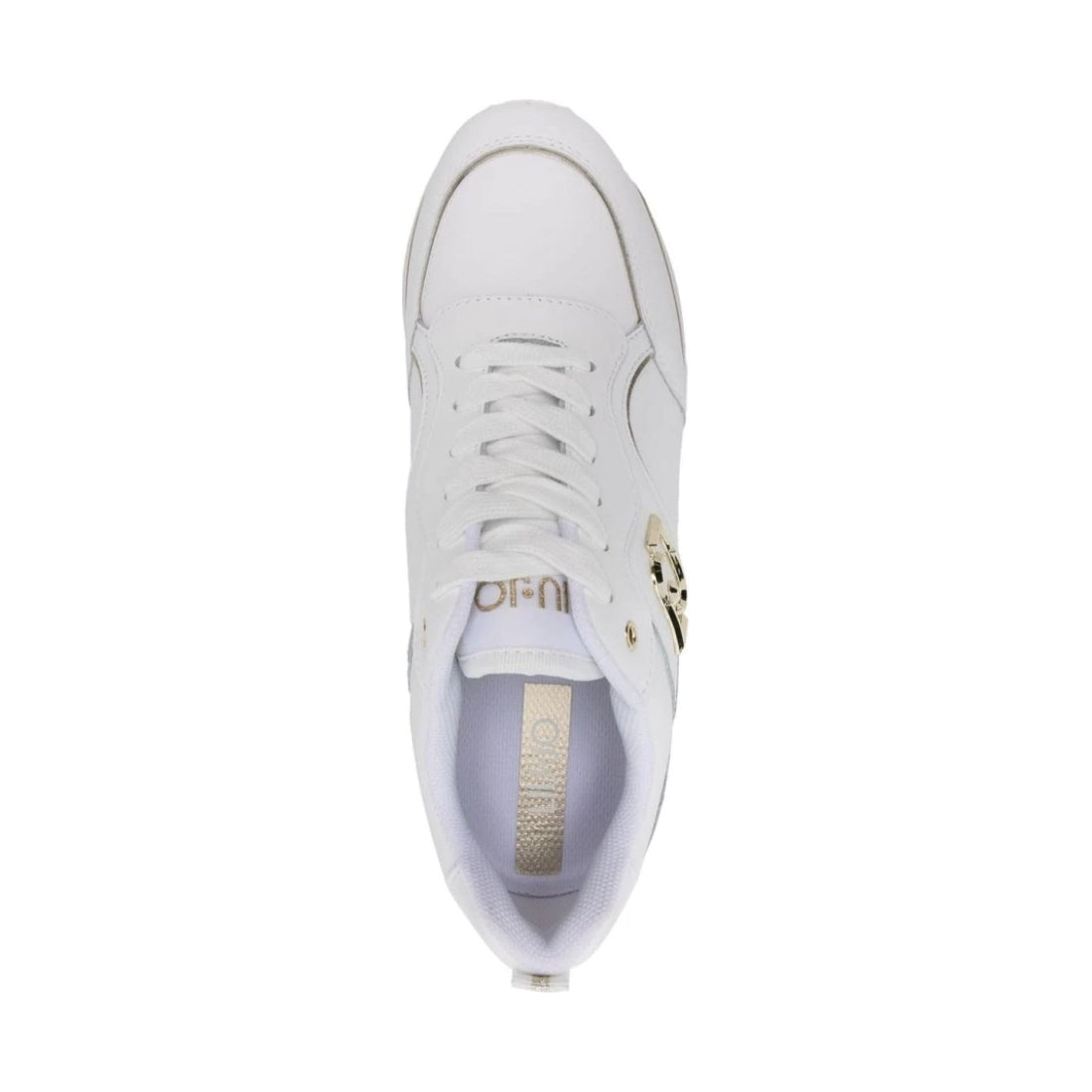 Liu Jo womens calf white maxi wonder 73 sneaker | Vilbury London