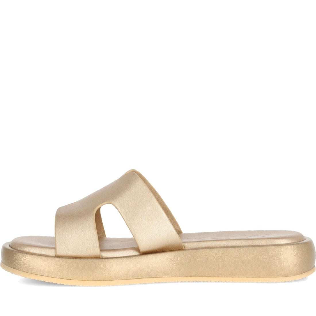 Mexx womens gold lotus slippers | Vilbury London