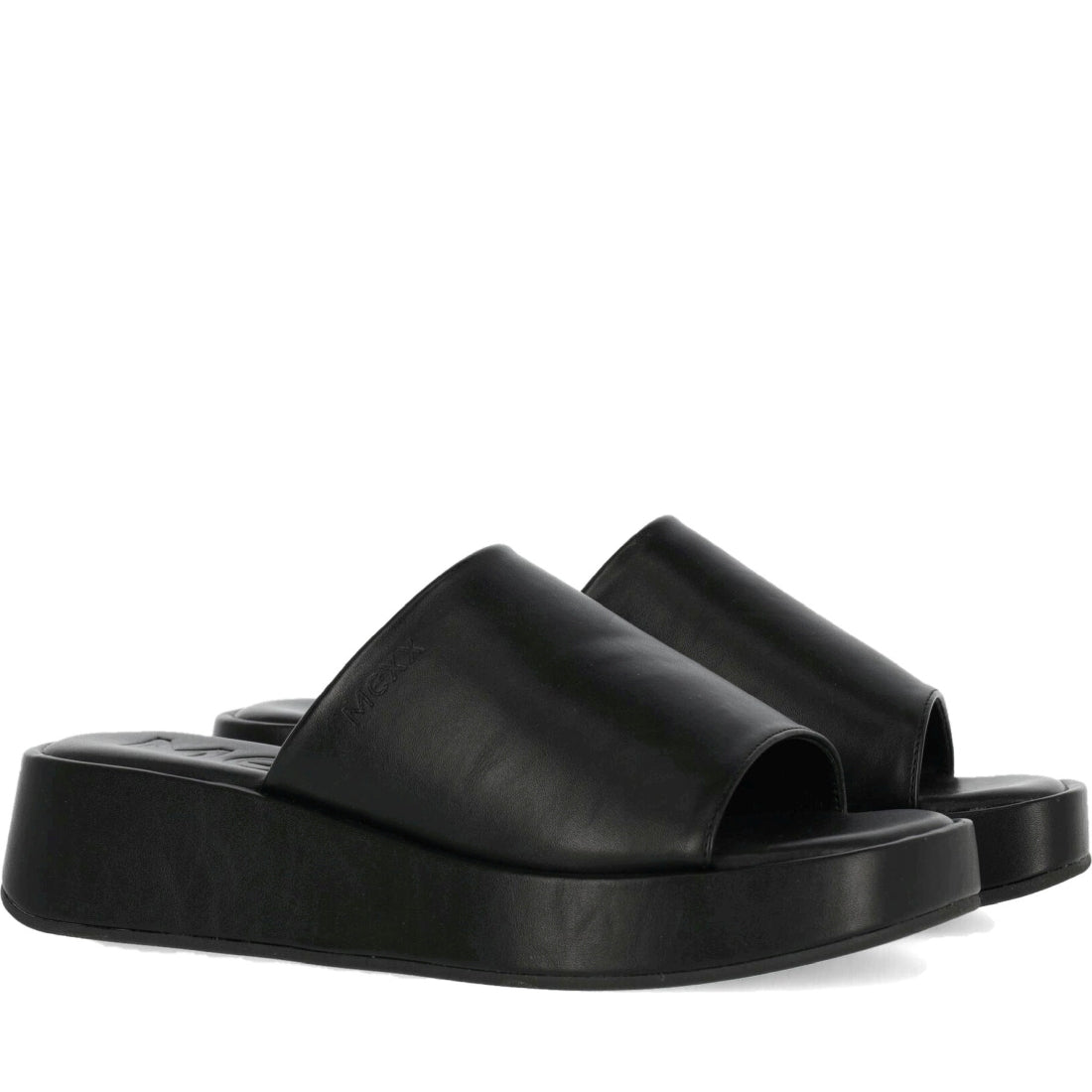 Mexx womens black nica slippers | Vilbury London