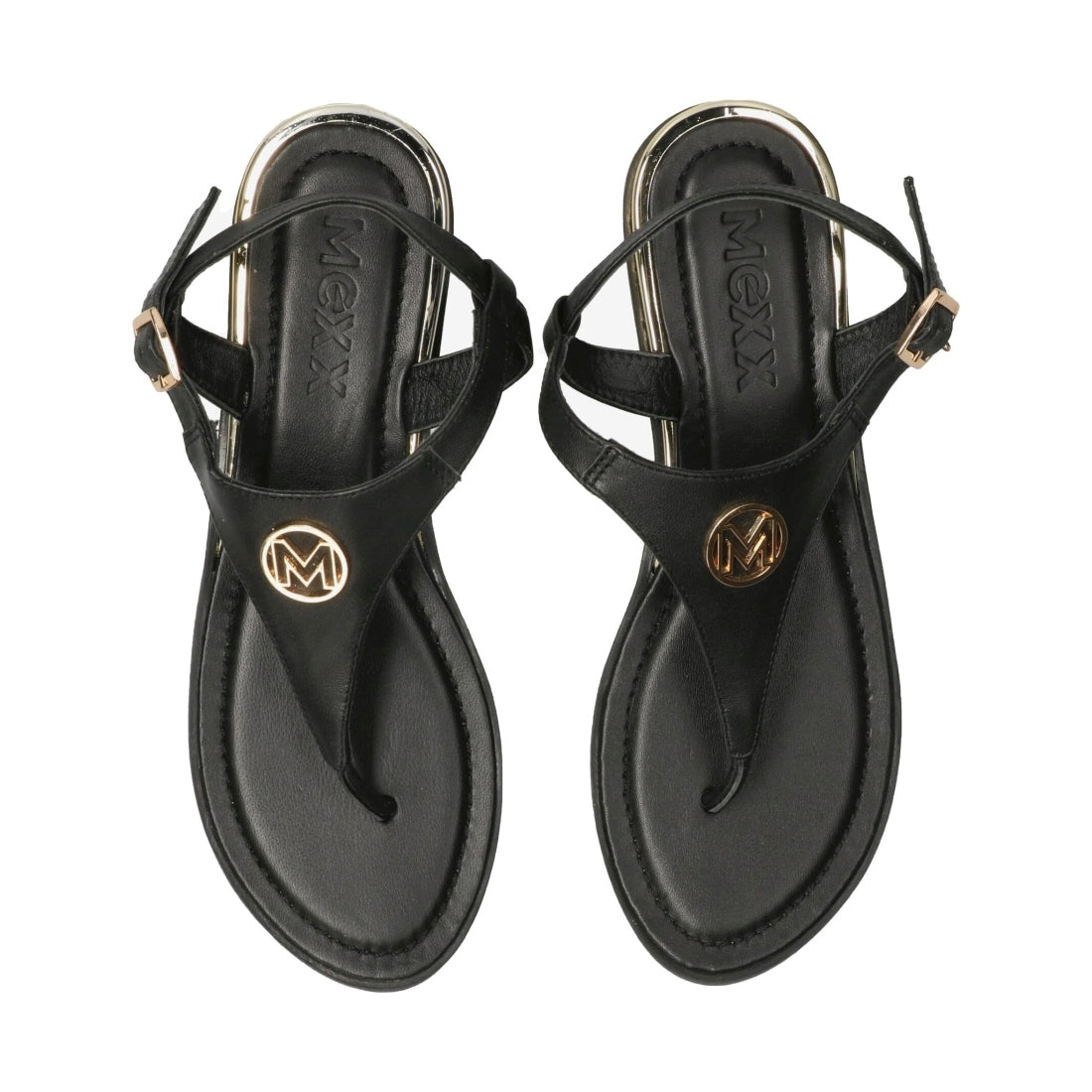 Mexx womens black nyobi sandals | Vilbury London