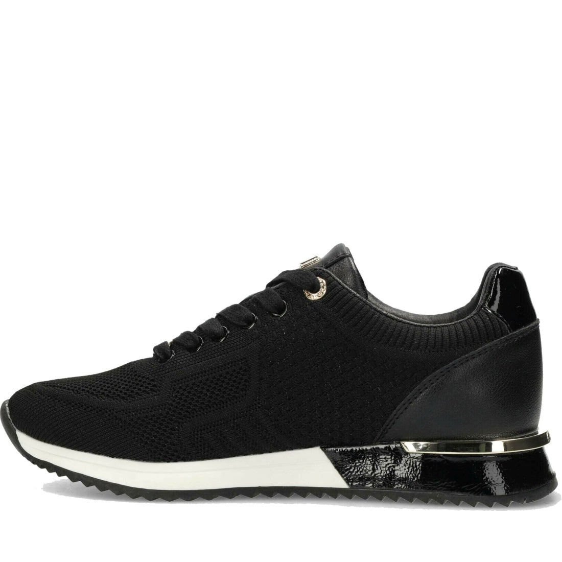 Mexx womens black gitte glitter leisure trainers | Vilbury London