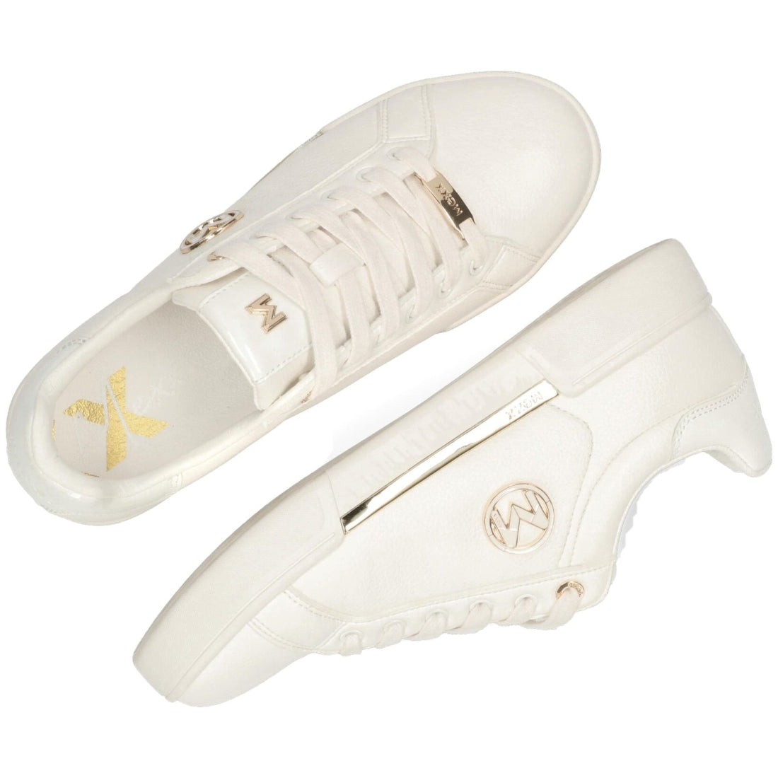 Mexx womens white helexx leisure trainers | Vilbury London