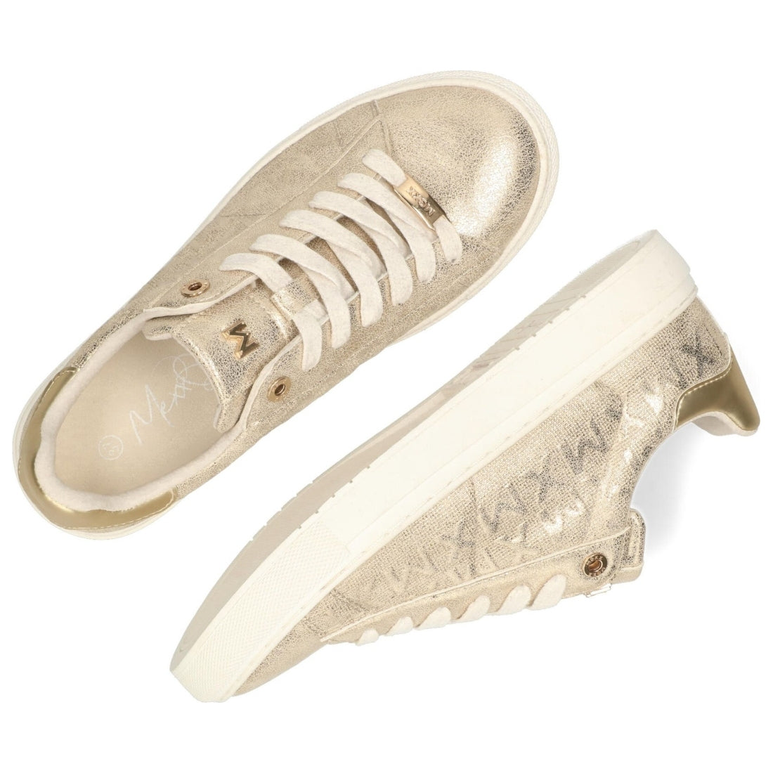 Mexx womens gold loua leisure trainers | Vilbury London