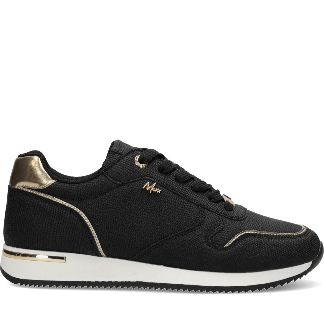 Mexx womens black eke leisure trainers | Vilbury London