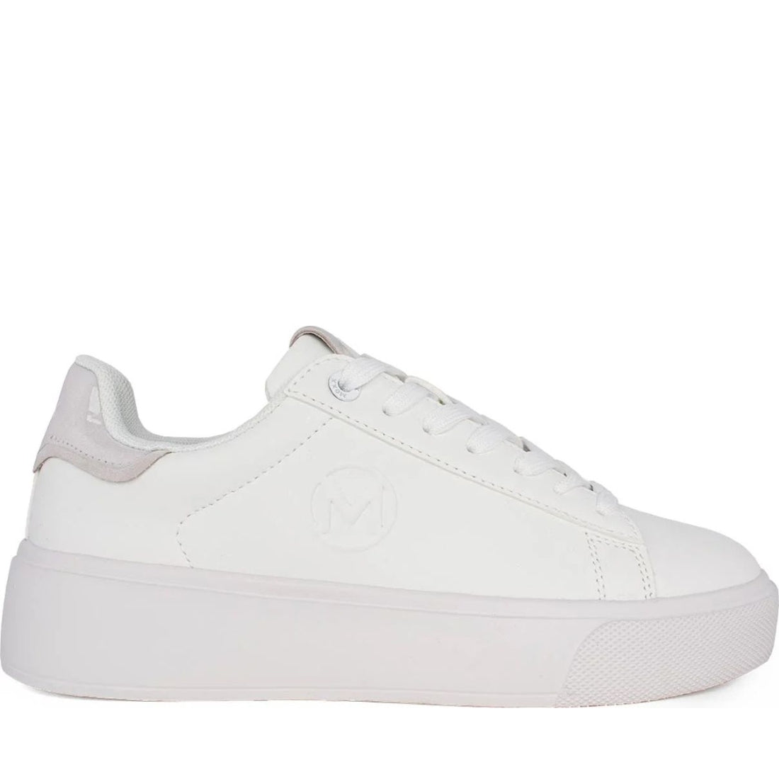 Mexx womens white nasra leisure trainers | Vilbury London