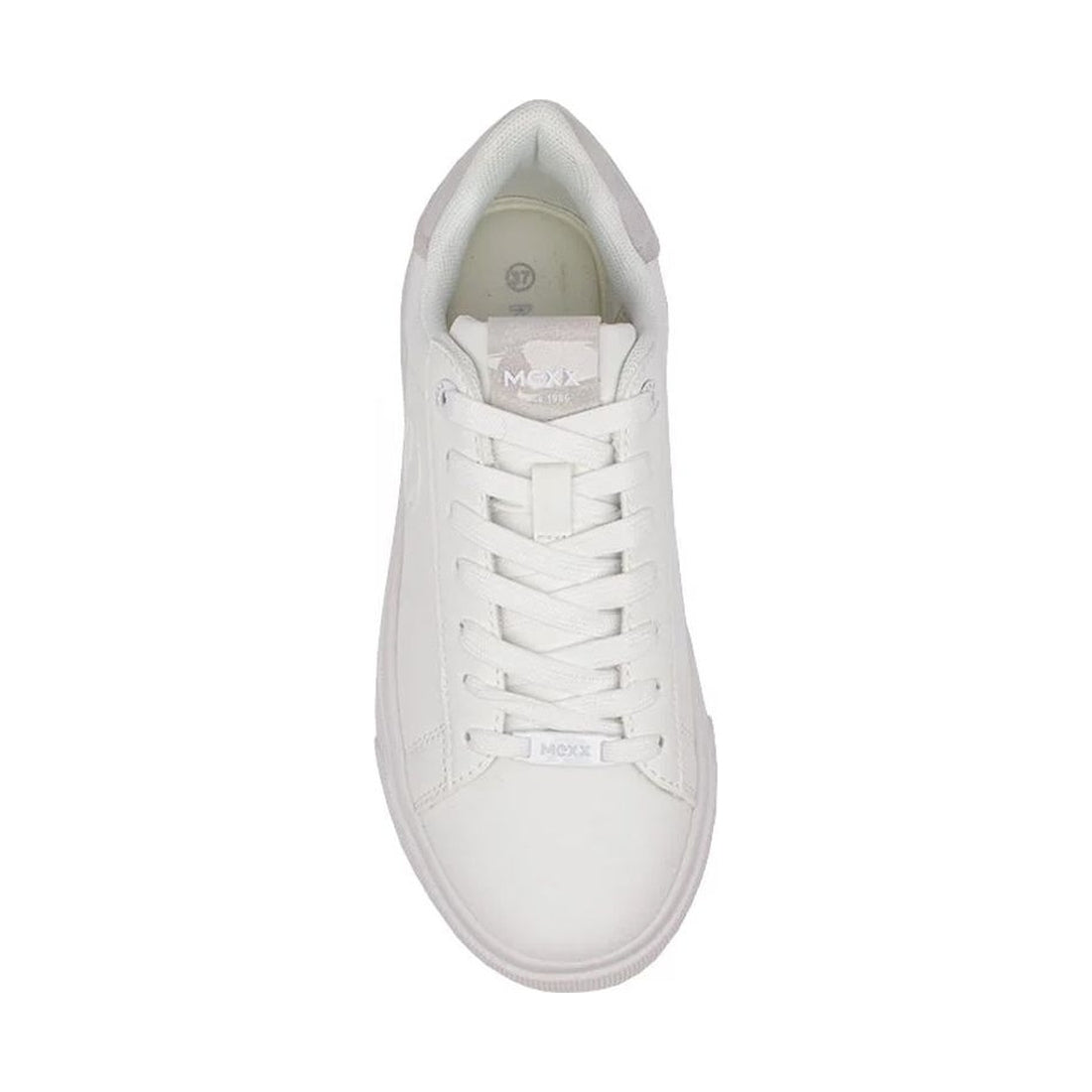 Mexx womens white nasra leisure trainers | Vilbury London