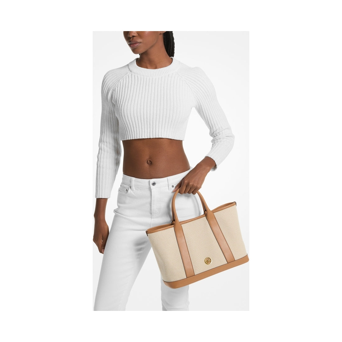 medium satchel pale peanut