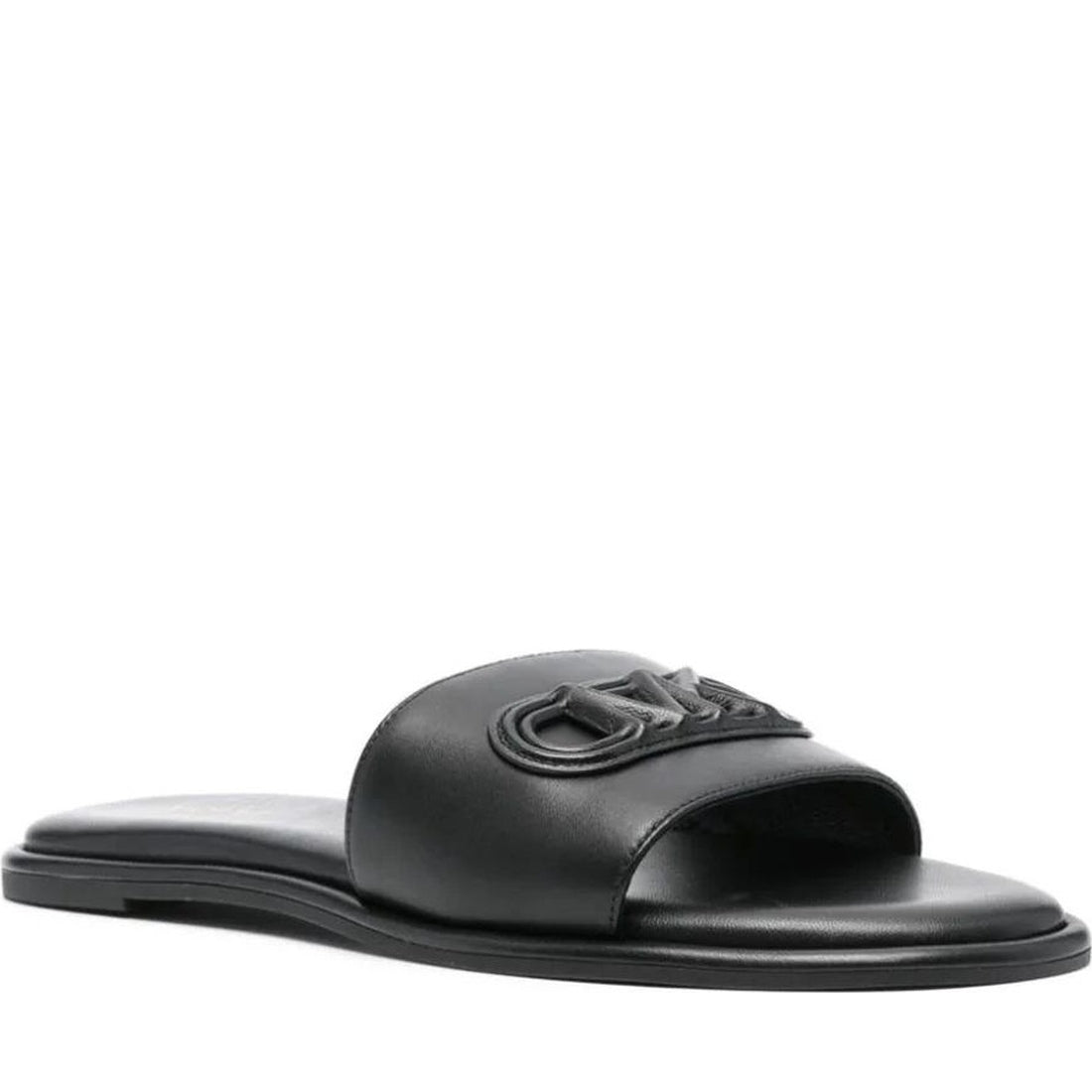 Michael Kors womens black saylor slide | Vilbury London