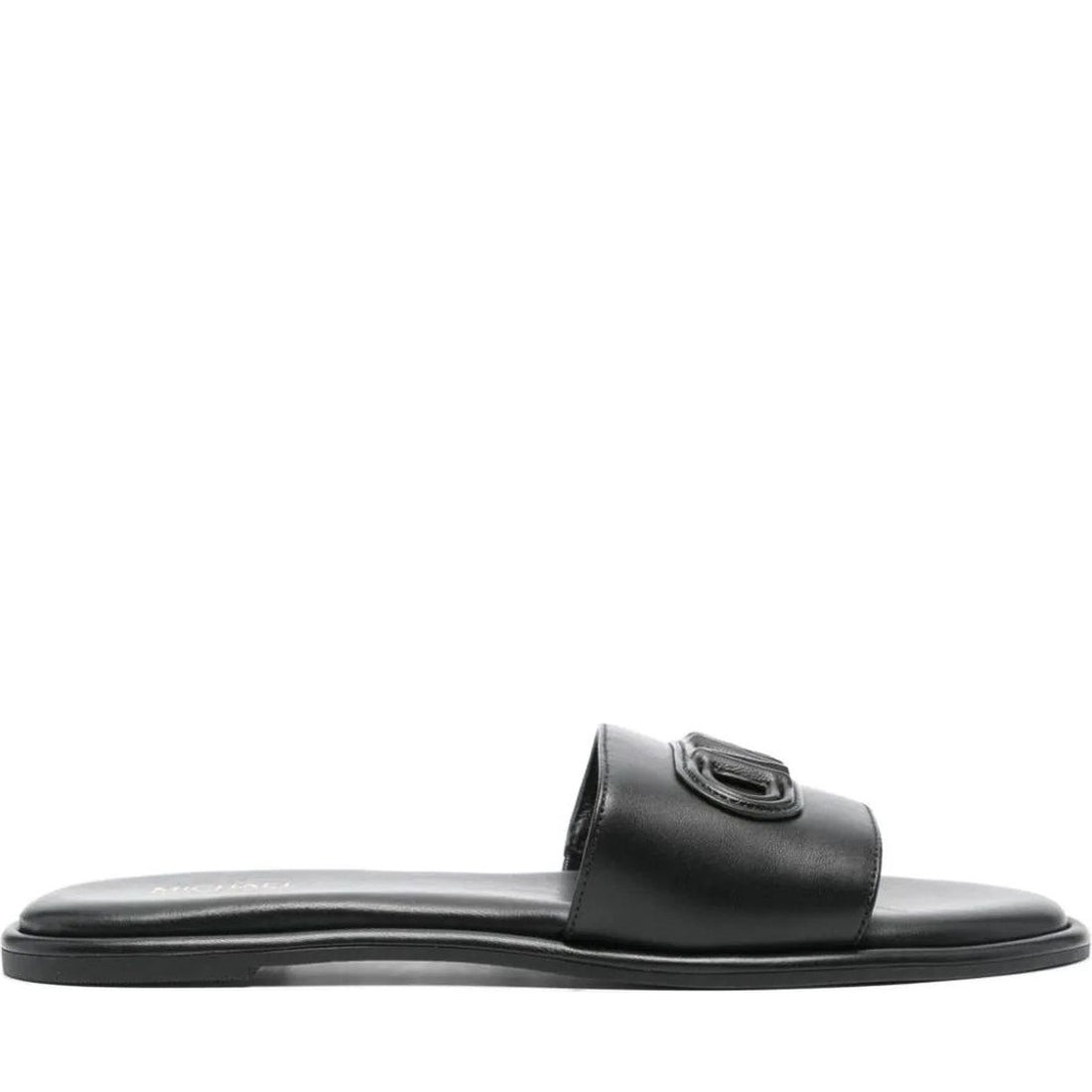 Michael Kors womens black saylor slide | Vilbury London