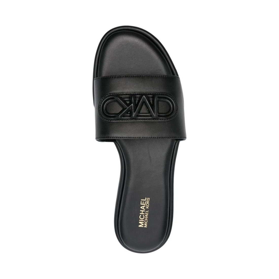 Michael Kors womens black saylor slide | Vilbury London