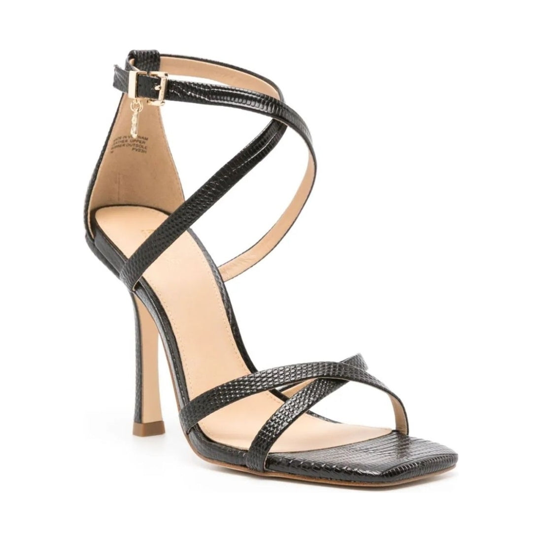 Michael Kors womens black celia strappy sandal | Vilbury London