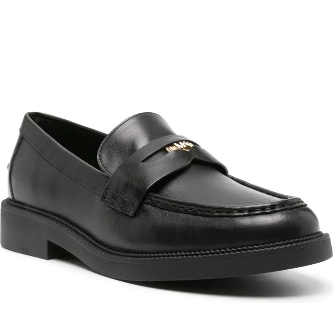 Michael Kors womens black eden loafer | Vilbury London