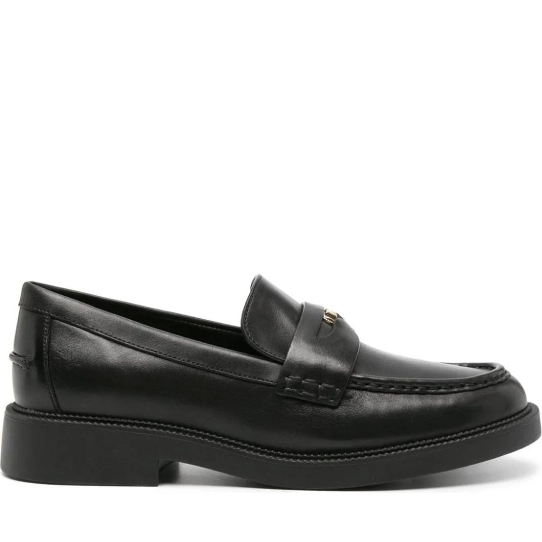 Michael Kors womens black eden loafer | Vilbury London