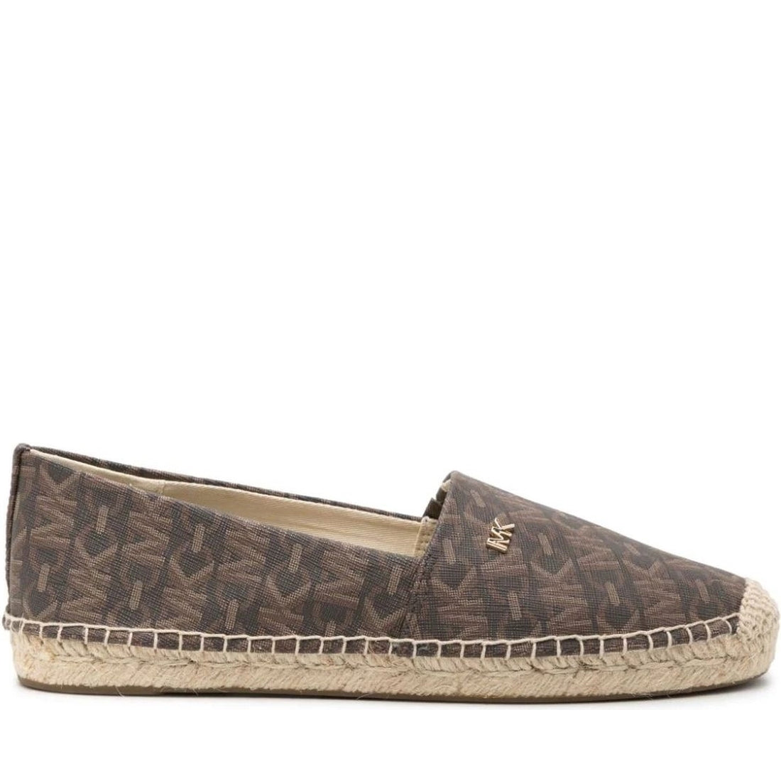 Michael Kors womens brown kendrick slip on espadrilles | Vilbury London