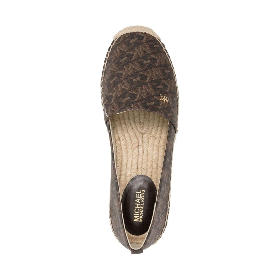 Michael Kors womens brown kendrick slip on espadrilles | Vilbury London