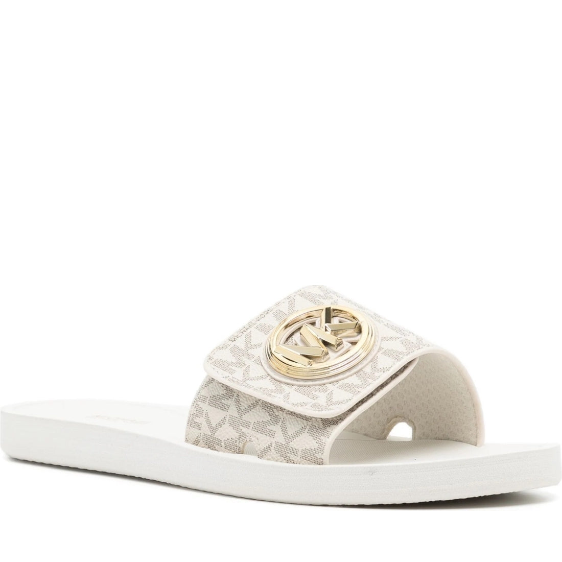 Michael Kors womens vanilla mk charm slide | Vilbury London