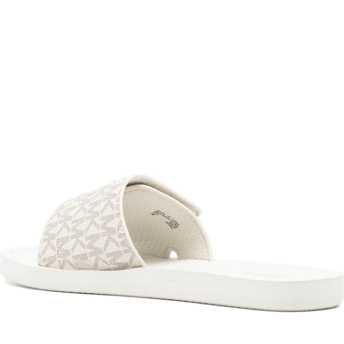 Michael Kors womens vanilla mk charm slide | Vilbury London