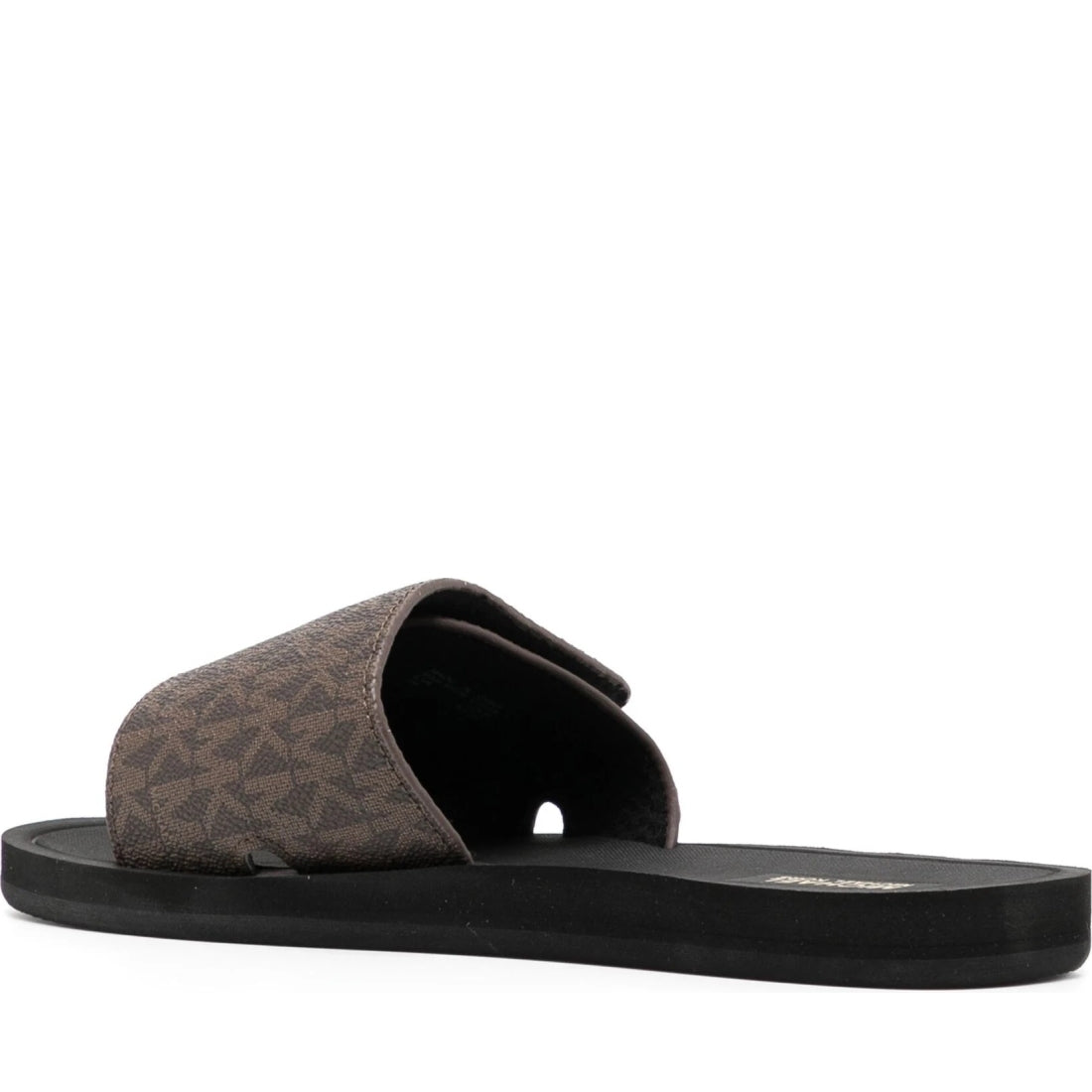 Michael Kors womens brown mk charm slide | Vilbury London