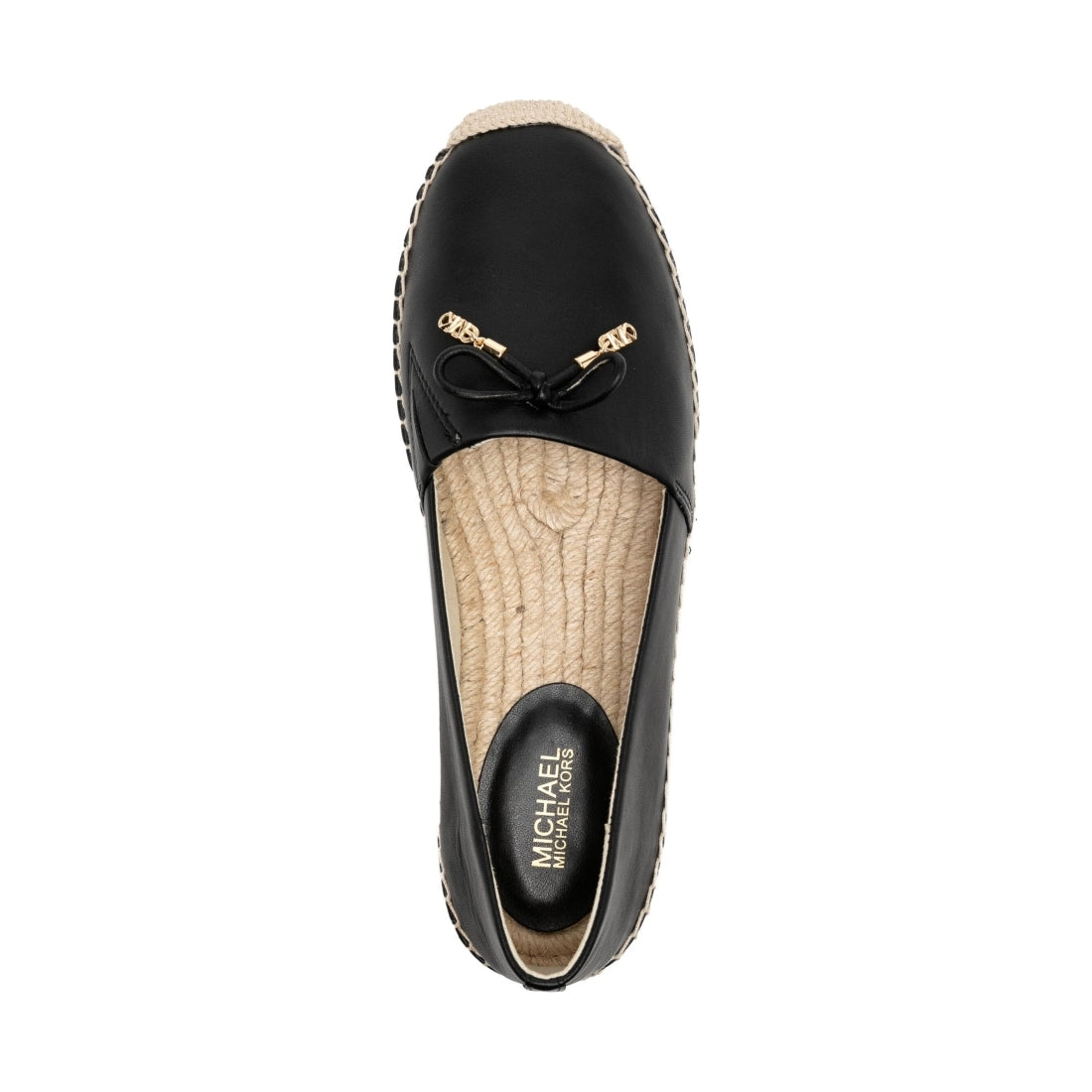 Michael Kors womens black nori espadrille | Vilbury London