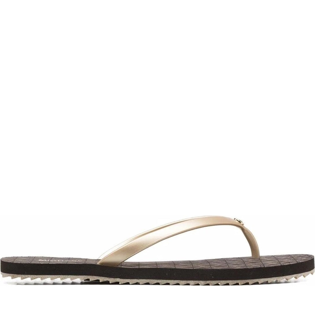 Michael Kors womens brn, plgold jinx flip flop | Vilbury London