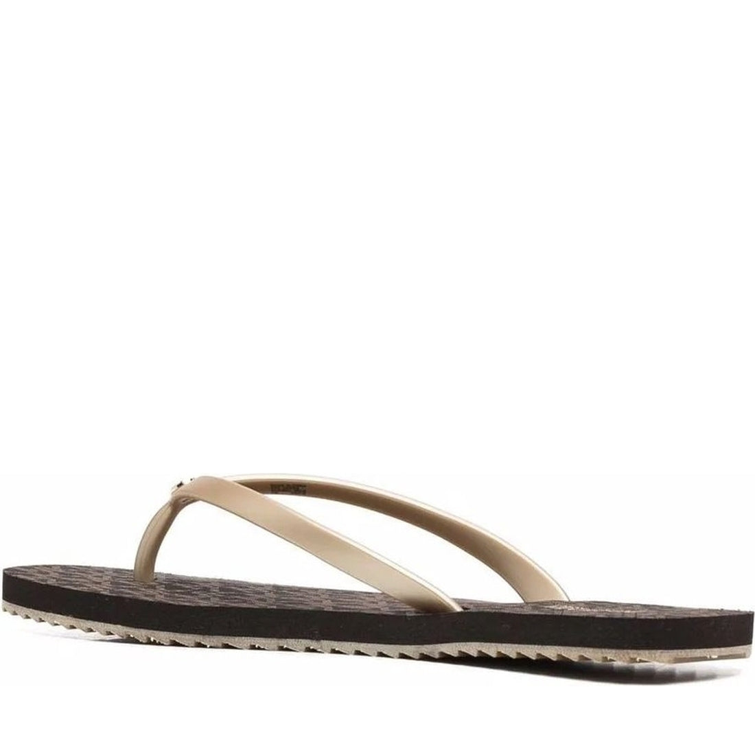 Michael Kors womens brn, plgold jinx flip flop | Vilbury London