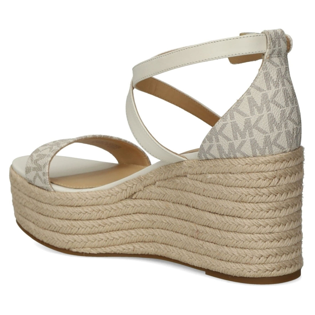 Michael Kors womens vanilla serena wedge espadrille | Vilbury London