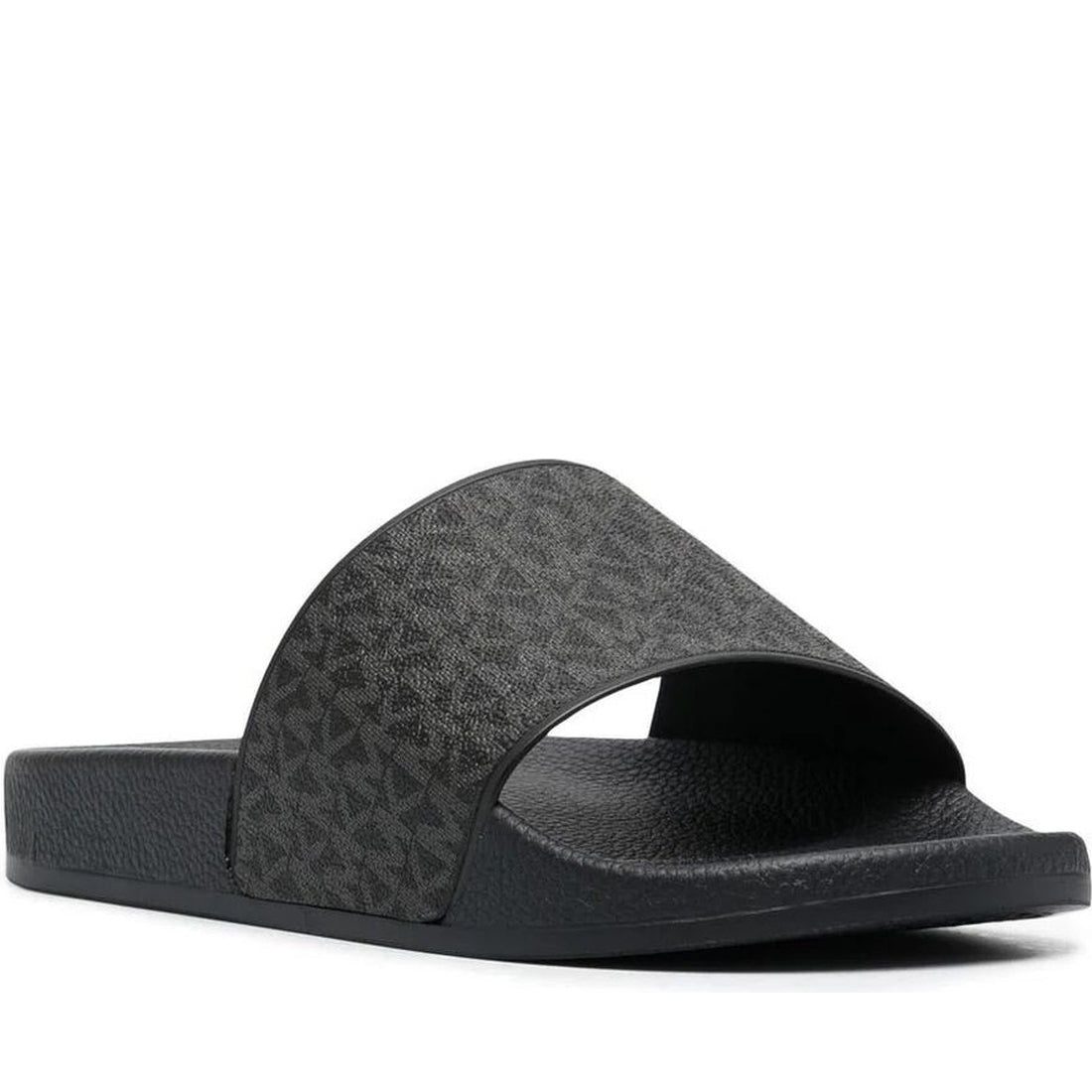 Michael Kors mens black jake slide | Vilbury London