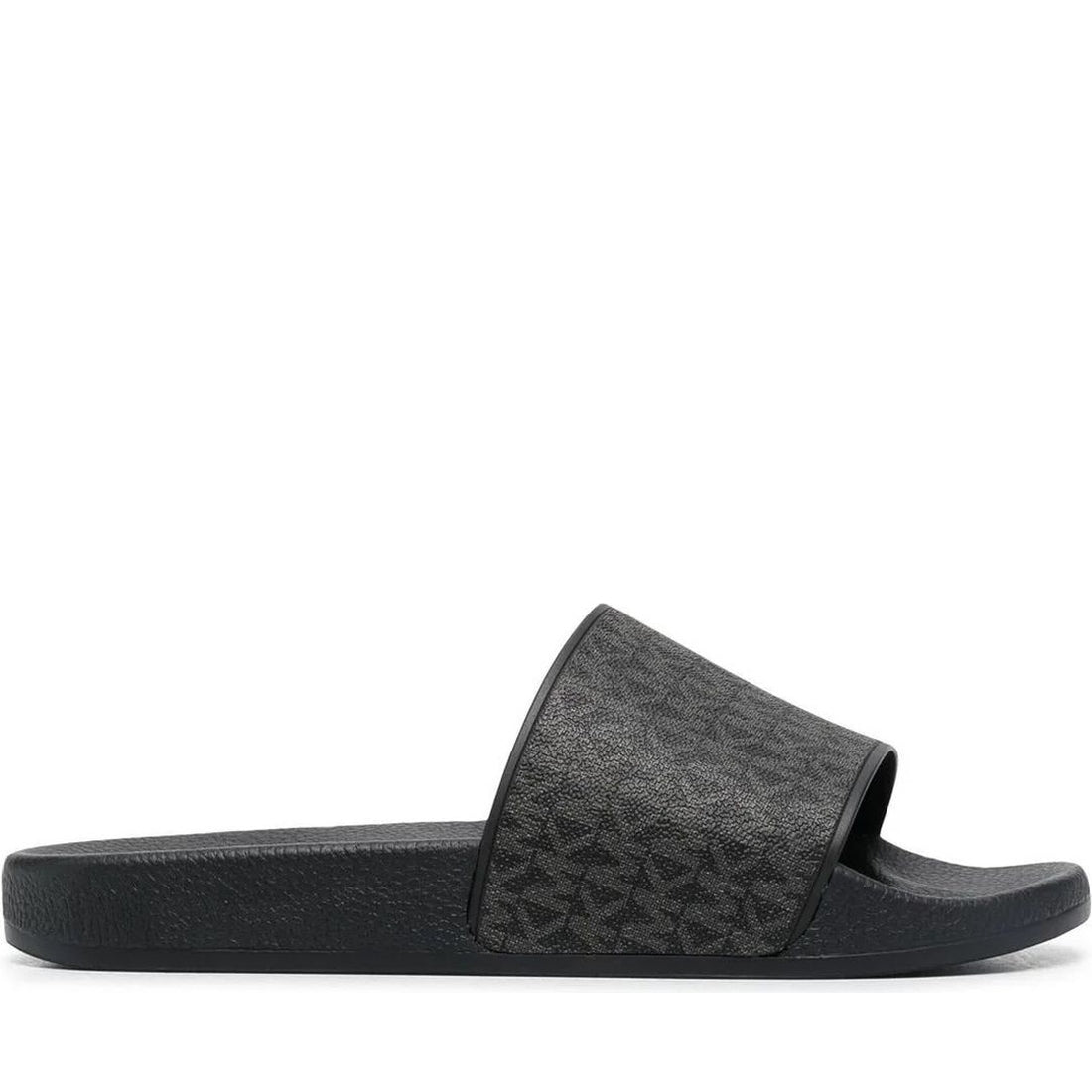 Michael Kors mens black jake slide | Vilbury London