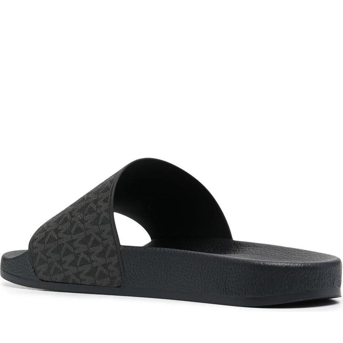 Michael Kors mens black jake slide | Vilbury London