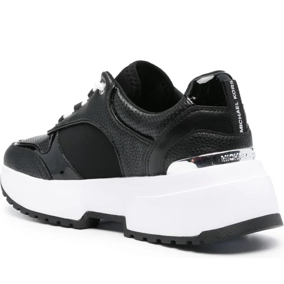 Michael Kors womens black percy trainer | Vilbury London