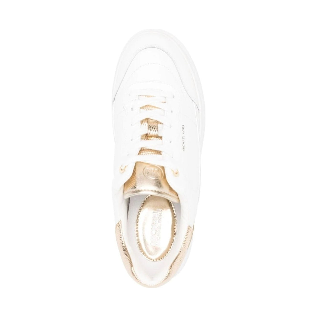 スニーカー Michael Kors Woman Sneakers White 43R4HYFS2L 740 Michael Kors womens pale gold hayes lace up trainers