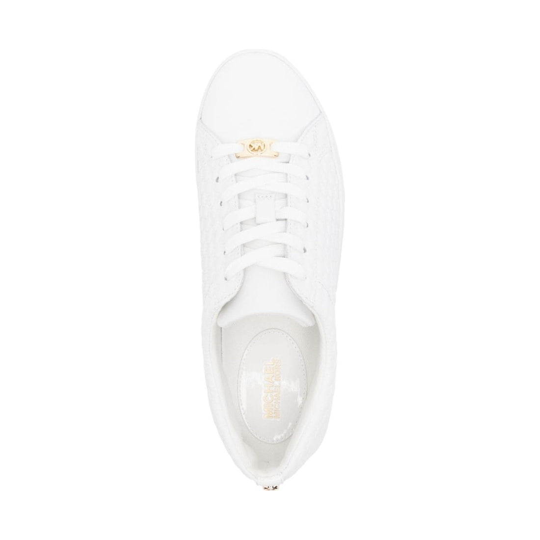 keaton lace up trainers optic white