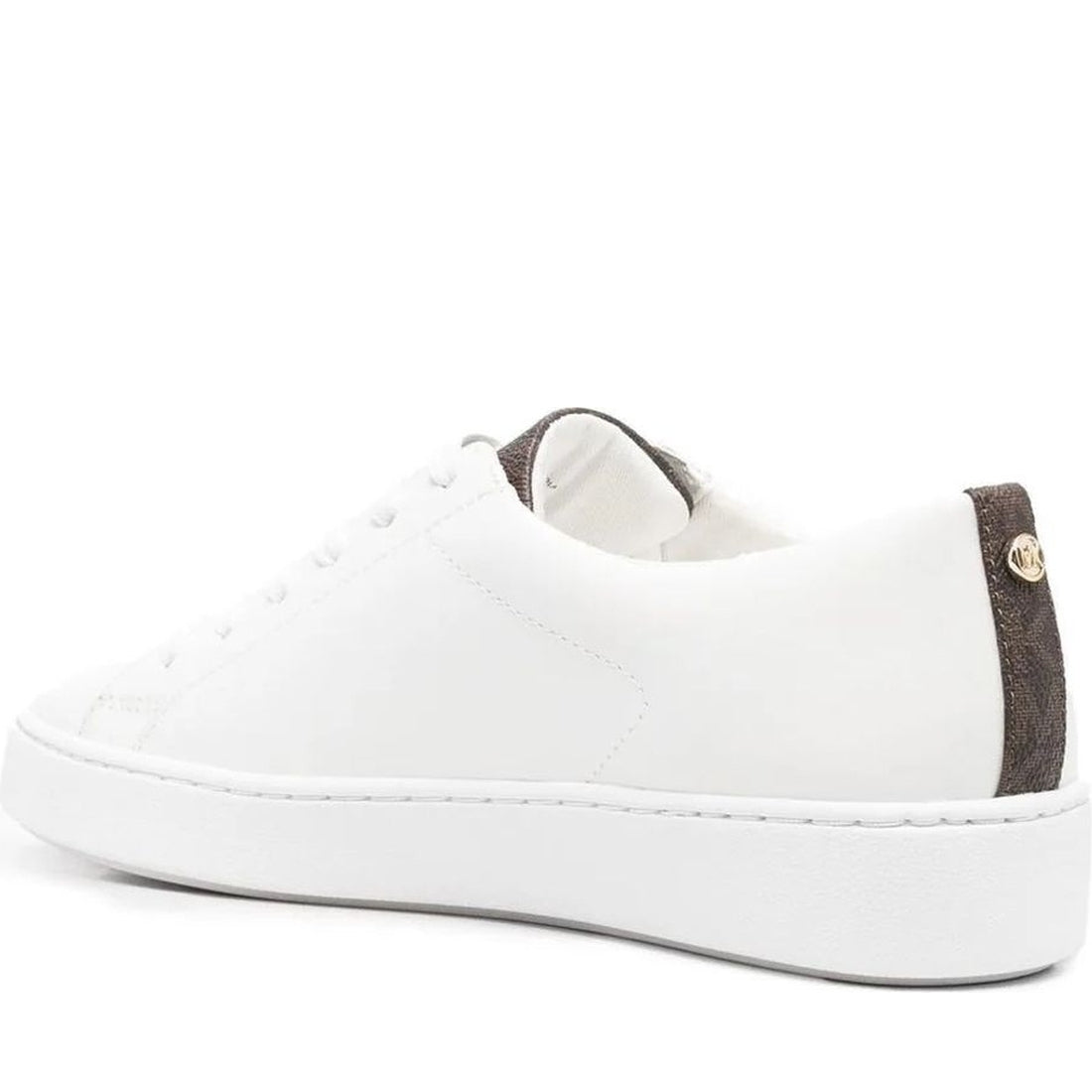 Michael Kors womens brown keaton lace up trainers | Vilbury London