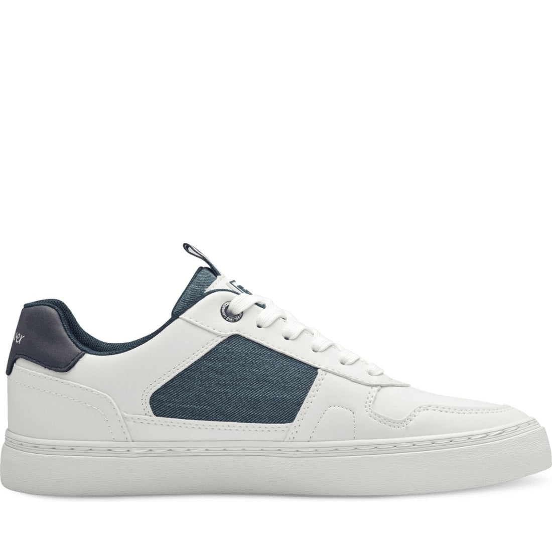 s.Oliver mens white leisure trainers | Vilbury London