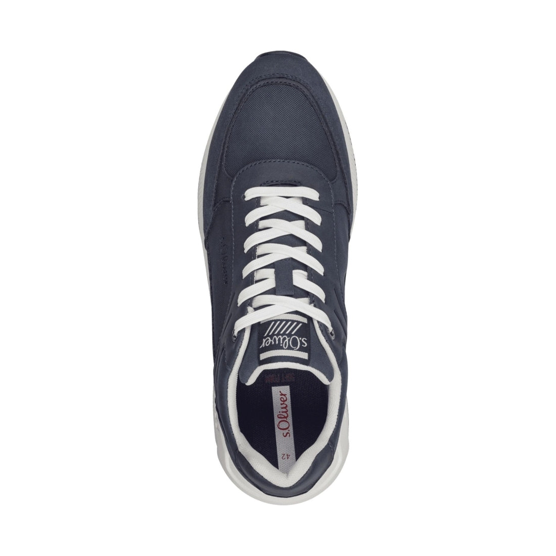 s.Oliver mens navy leisure trainers | Vilbury London