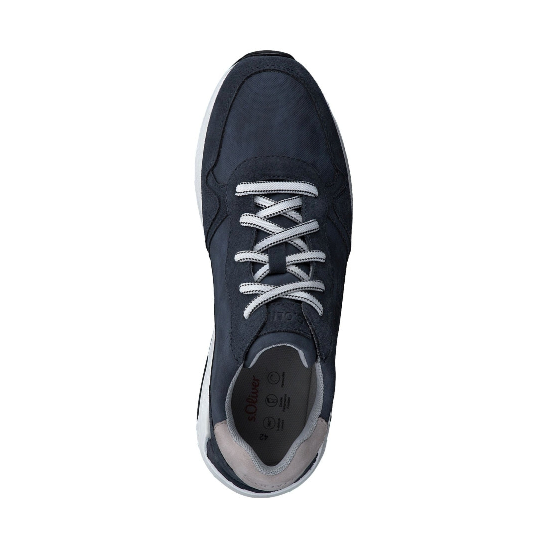 s.Oliver mens navy leisure trainers | Vilbury London