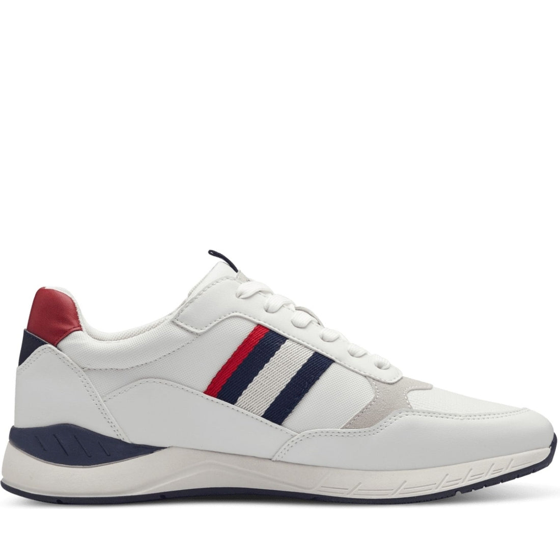 s.Oliver mens white leisure trainers | Vilbury London