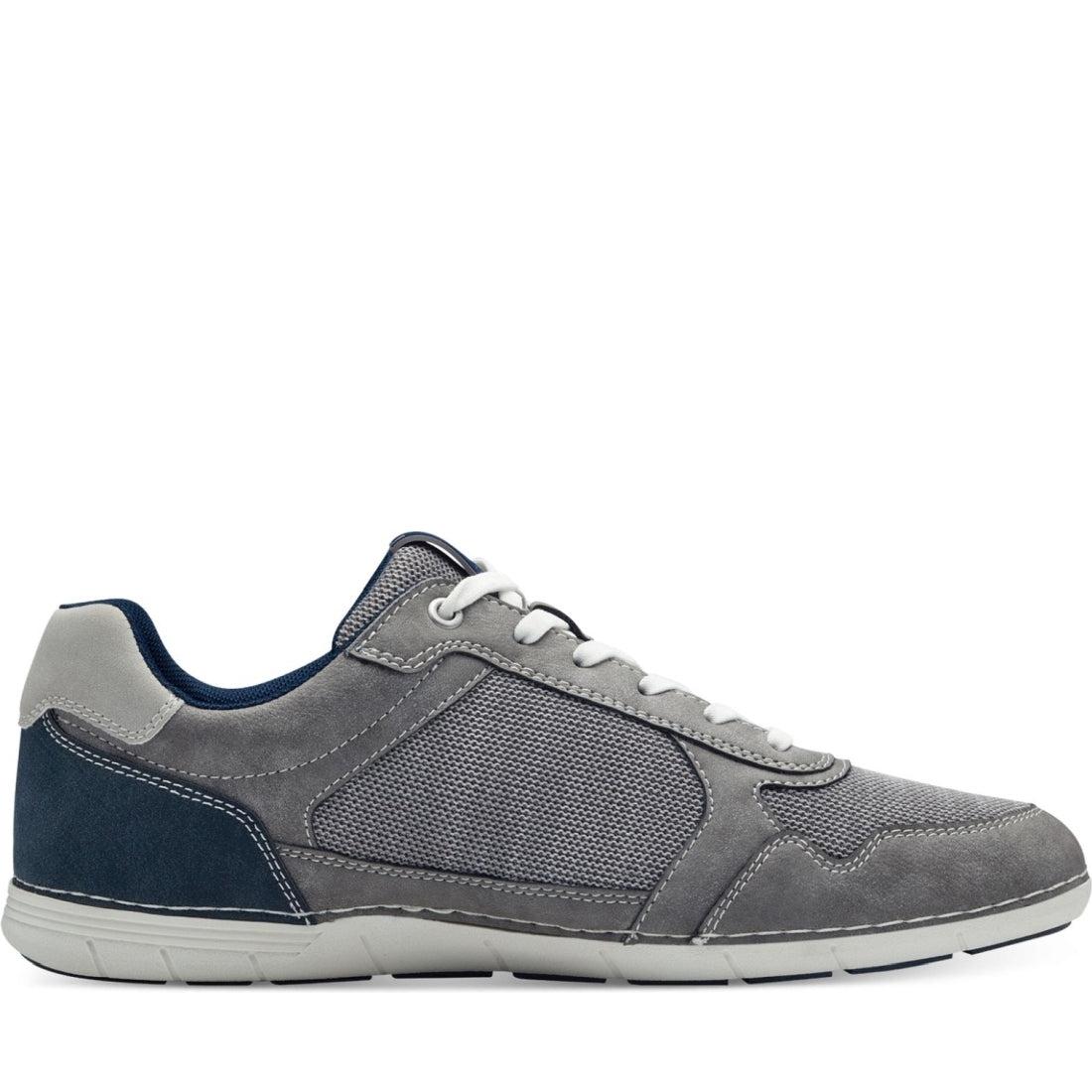 s.Oliver mens grey leisure trainers | Vilbury London