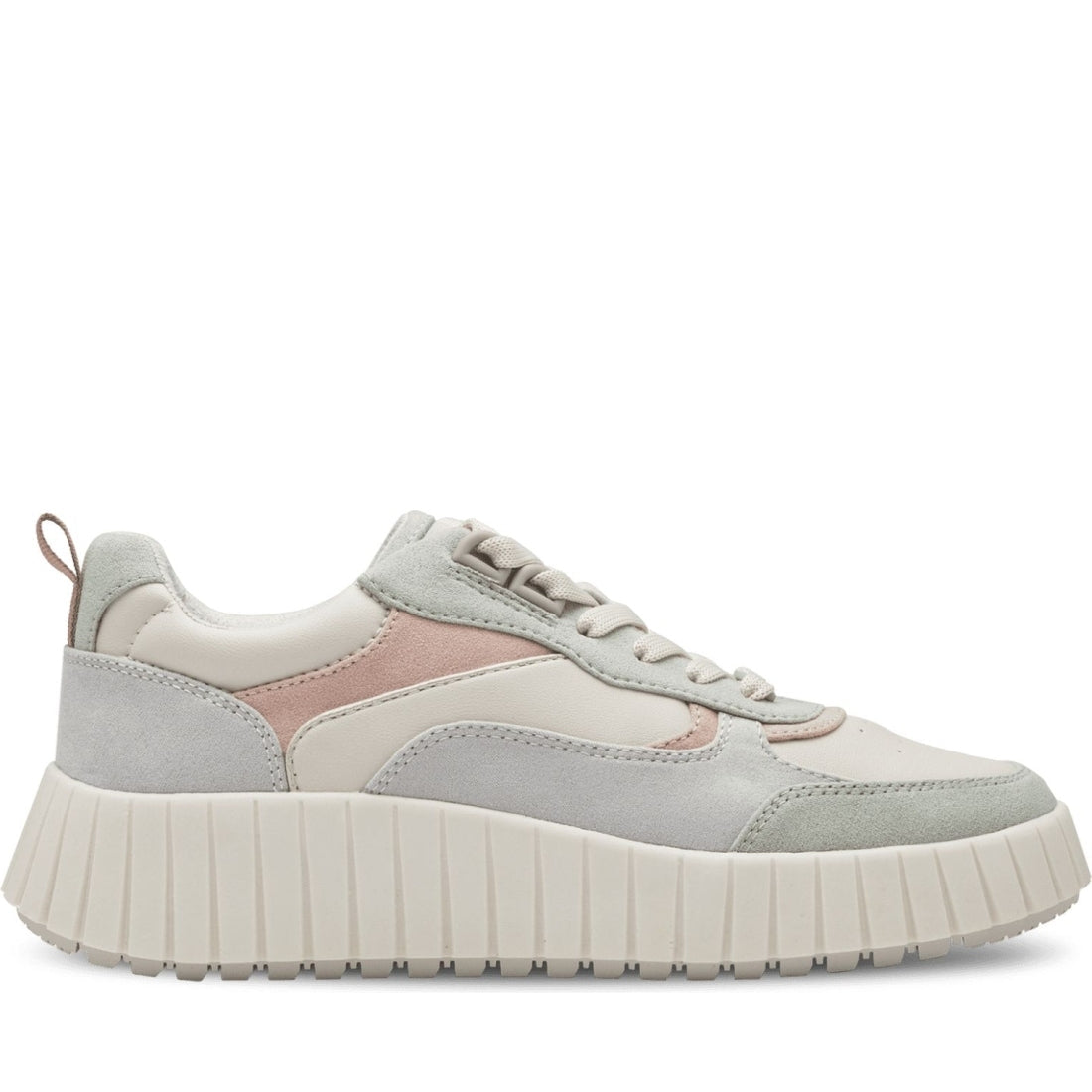 s.Oliver womens green comb leisure trainers | Vilbury London