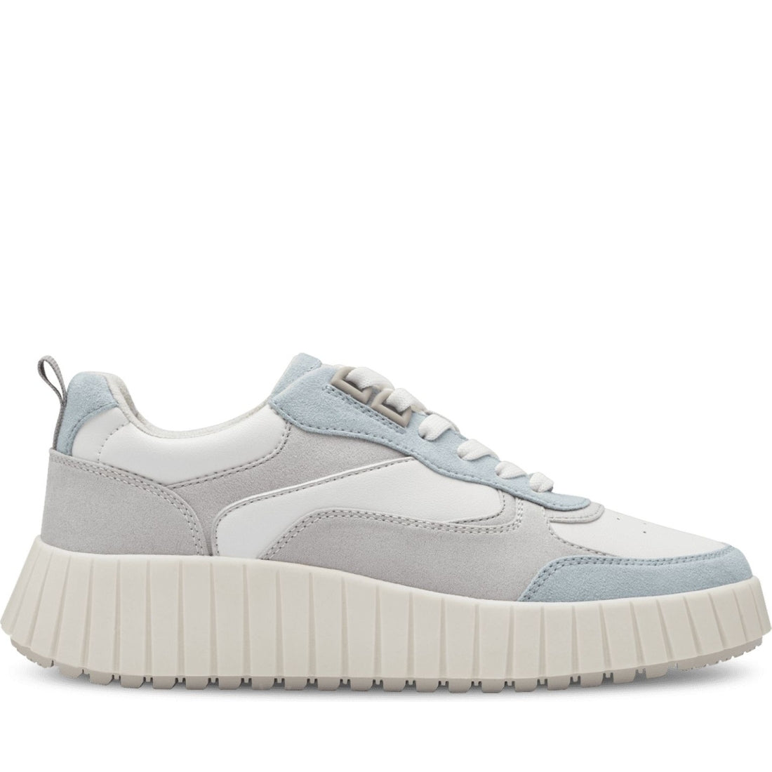 s.Oliver womens blue comb leisure trainers | Vilbury London