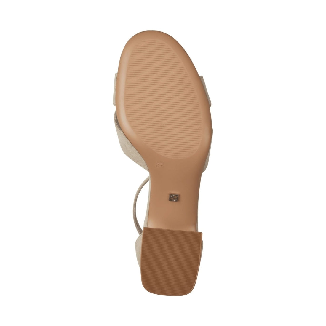 s.Oliver womens taupe elegant part-open sandals | Vilbury London