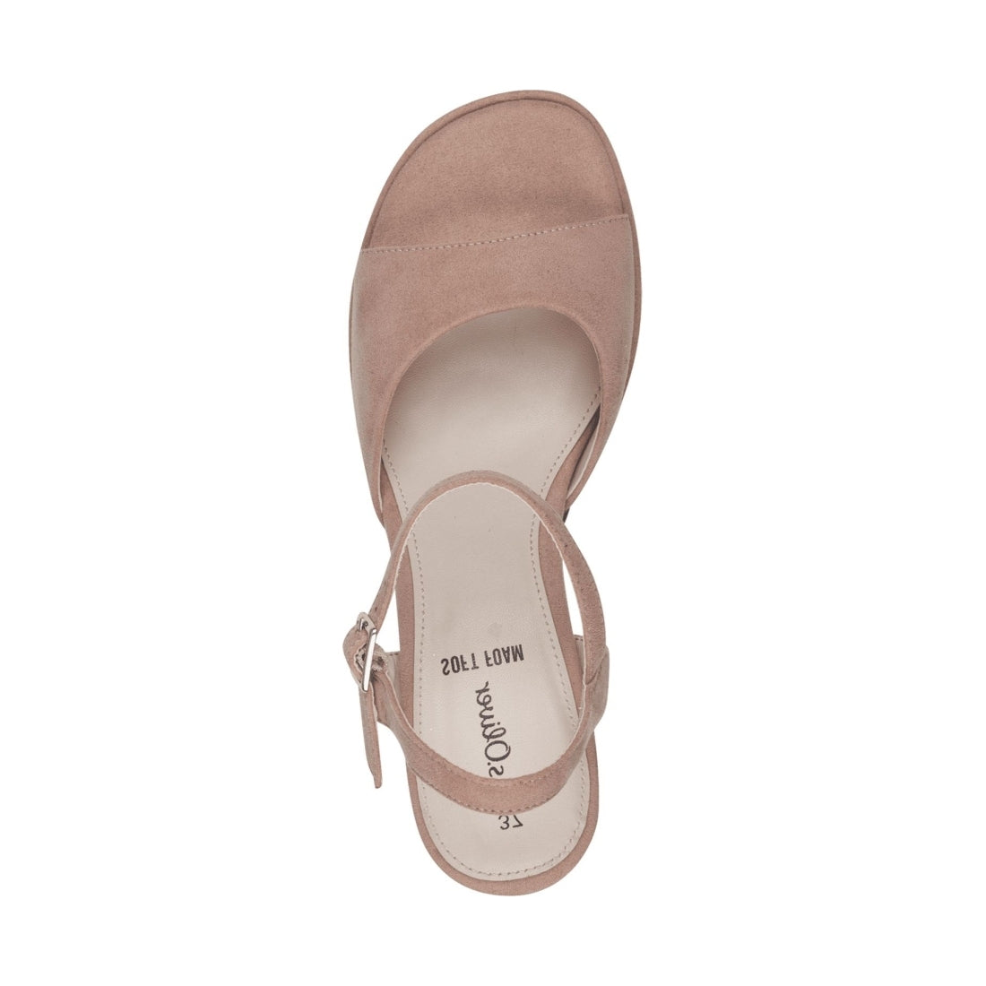 s.Oliver womens old rose elegant open sandals | Vilbury London