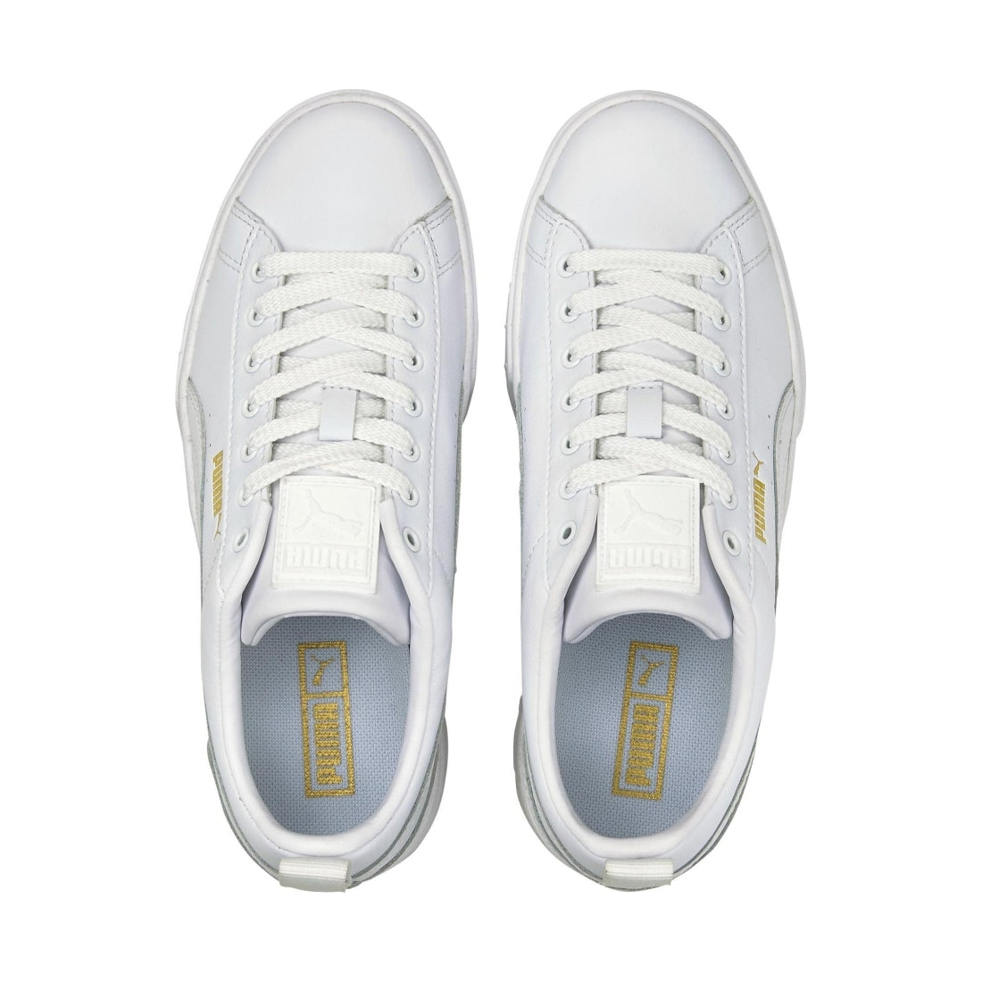 Puma womens white mayze leisure trainers | Vilbury London