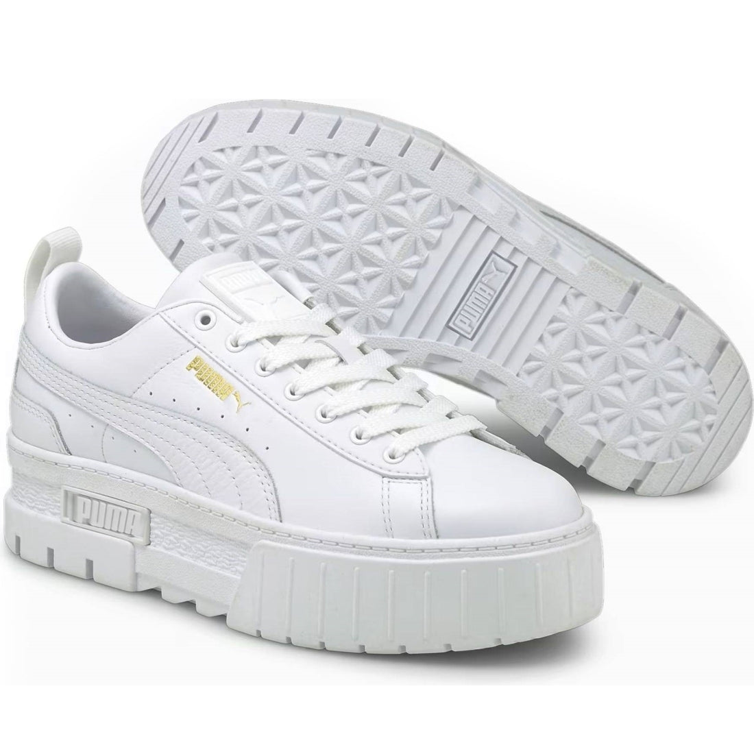 Puma womens white silver jada leisure trainers | Vilbury London