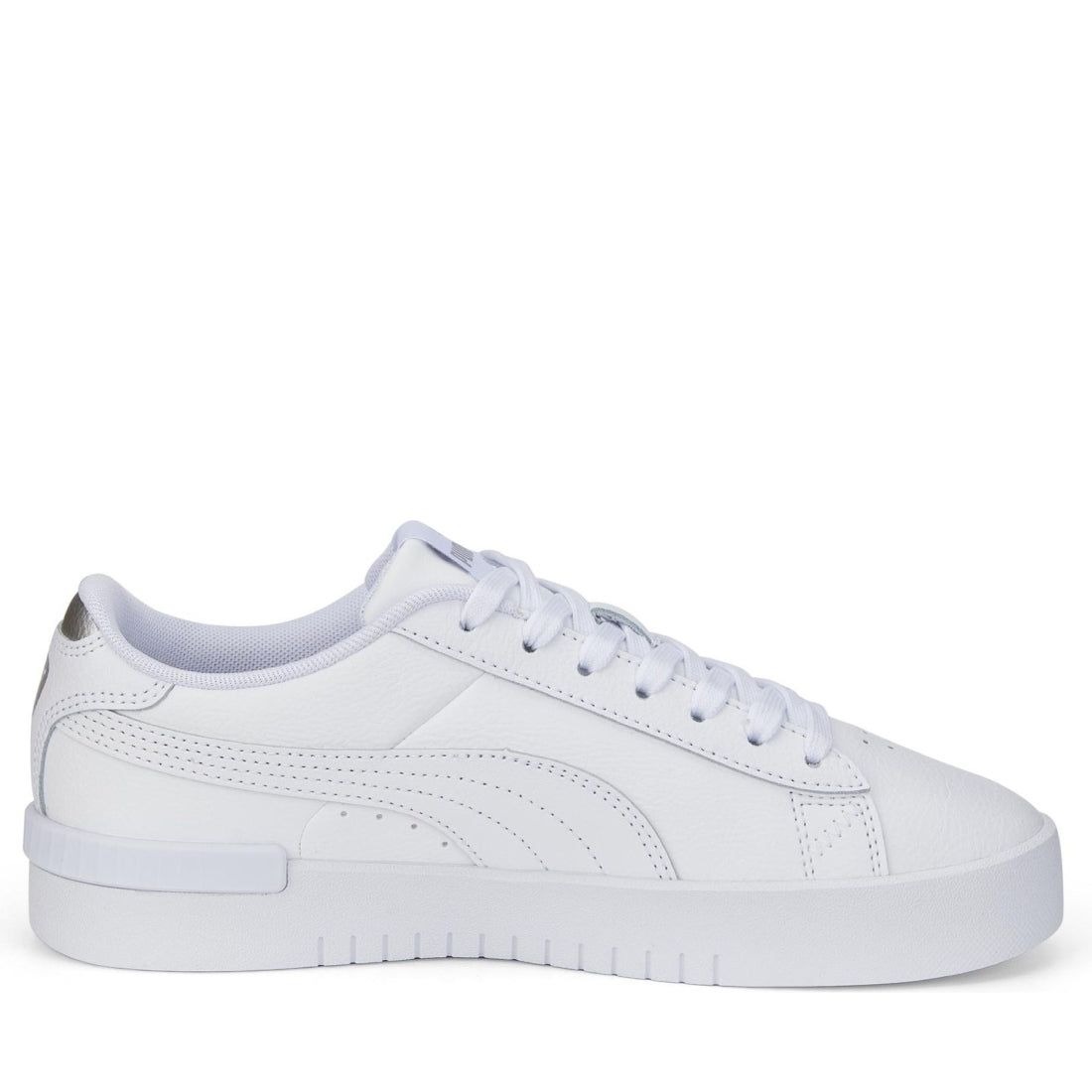 Puma womens white silver jada leisure trainers | Vilbury London