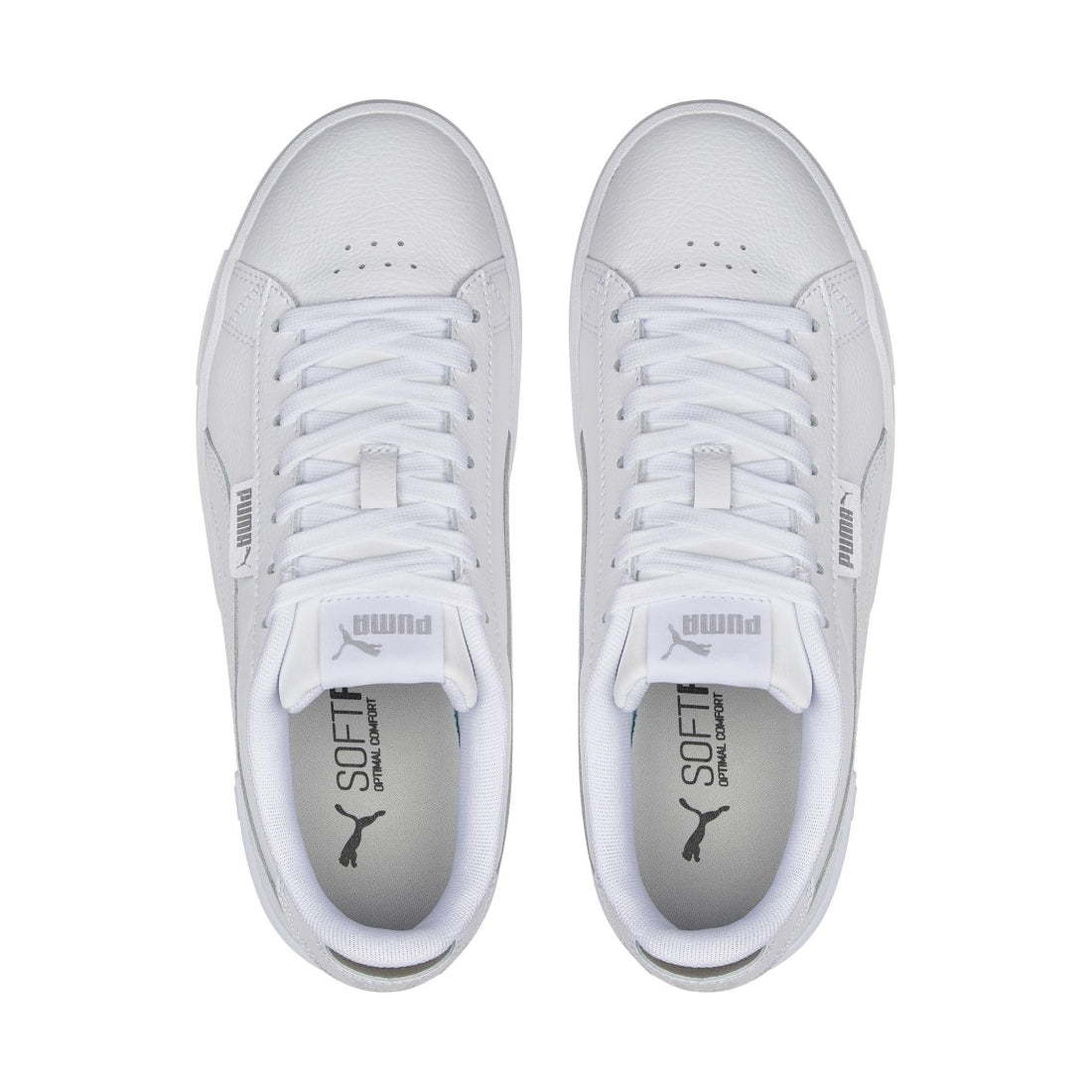 Puma womens white silver jada leisure trainers | Vilbury London