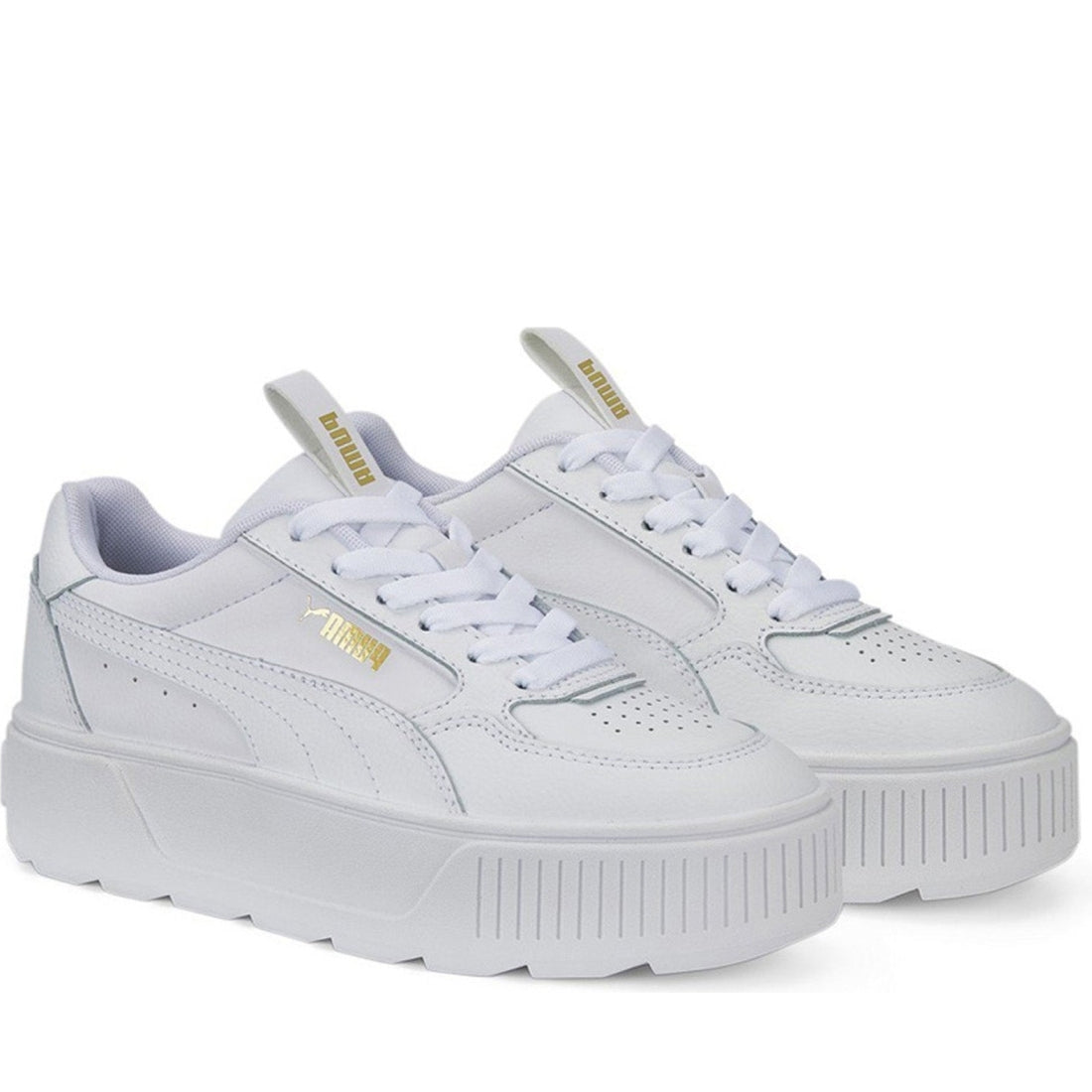 Puma womens white karmen rebelle leisure trainers | Vilbury London